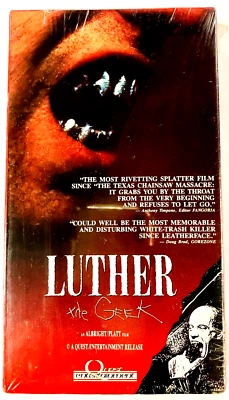 Luther The Geek - Rare Horror (VHS, 1990) HORROR/COMEDY - Quest Ent - VHS RARE - Image 1 of 4
