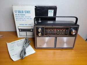 Rare Vintage 1960s AITC Solid State Radio FAP 1704 + Original Box (Tested Works) - Picture 1 of 13