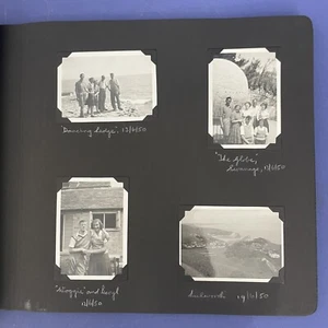 Vintage Photograph Album Including Photographs 1950s British Life Family Holiday - Picture 1 of 10