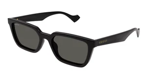 Gafas de sol Gucci GG1539S 001 para hombre negro/gris forma rectangular 55 mm - Imagen 1 de 6