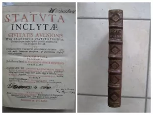STATUTA INCLYTAE CIVITATIS AVENIONIS, 1680. STATUTS D'AVIGNON, maroquin rouge. - Picture 1 of 24