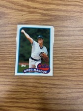 1989 Topps Chicago Cubs Greg Maddux Baseball Card #240