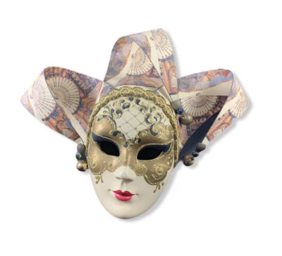 Venezia Handpainted Made In Italy "Clown Joker" Mask Artist Signed - Image 1 of 4