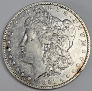 1891-O Morgan Silver $1 Dollar - Picture 1 of 2