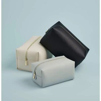 Bagbase Boutique Toiletry Accessory Case Leather Look Saffiano Gold