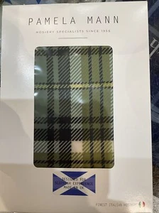 Pamela Mann Women Printed Tight Tights Green Scottish Clans Tartan Check Tights - Picture 1 of 3