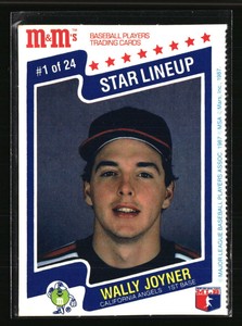 Wally Joyner 1987 M&M's Star Lineup #1 Baseball Card