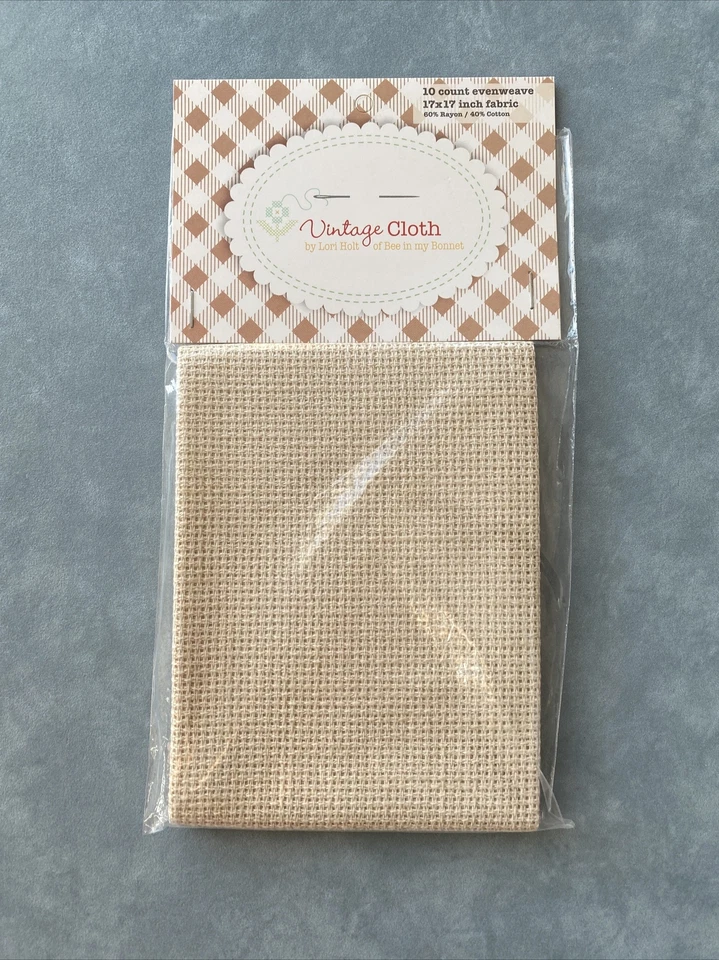 Riley Blake Vintage Cloth 10 Count 17"x17" Farmhouse 889333135982