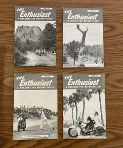 * Jan. May April Dec. 1957 The Enthusiast Harley Davidson Motorcycle Magazine - Bild 1 von 2