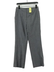 Jaeger Women's Trousers UK 10 Grey Wool with Cashmere Straight Chino - Picture 1 of 6