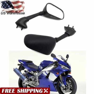 Espejos retrovisores laterales para Yamaha YZFR1 YZF-R1 YZF R1 1998-06 YZFR6 YZF-R6 99-02 Foto 1 de 4