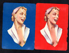 Vintage WIDE Swap/Playing Cards - Lady Pair