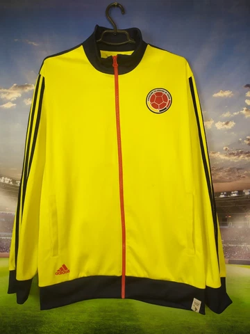 Colombia Training Jacket With Zipped Yellow Adidas Mens Size XL Cover