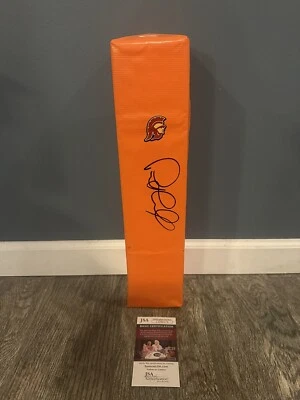PETE CARROLL SIGNED USC TROJANS TOUCHDOWN PYLON JSA COA AUTOGRAPHED HC - Image 1 of 4