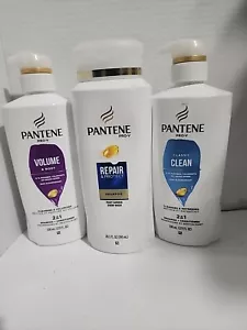 3 Pantene Pro-V 1 Volume & Body, 1 Classic Clean 2 in 1 & 1 Repair & Protect Sha - Picture 1 of 7
