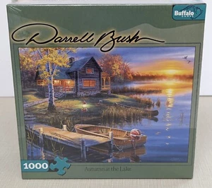 Buffalo Games Autumn at the Lake Darrell Bush Jigsaw Puzzle 1000 Piece - Picture 1 of 5