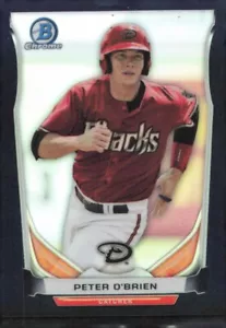 2014 Bowman Chrome Black Refractor Peter O'Brien Karte #CTP-40 Serie #75/75 - Bild 1 von 2