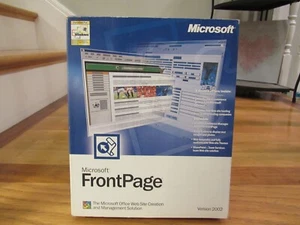 Microsoft Front Page Version 2002 Web Site Software Product Key Original Package - Picture 1 of 7
