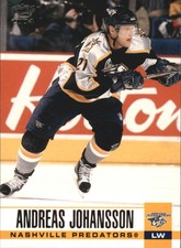2003-04 Pacific Predators Hockey Card #189 Andreas Johansson