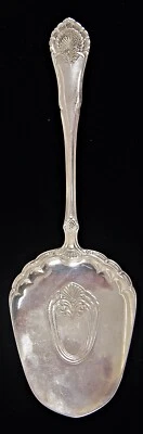 Серебряный сервиз для торта десерта Kristian Hestenes Menuett Pattern Norway 830S 9 1/2 дюйма - Изображение 1 из 4