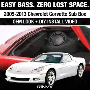 2006-2013 Chevy Corvette - Custom Fit 10" Subwoofer Enclosure | NVX BE-GM-VETC6 - Picture 1 of 9