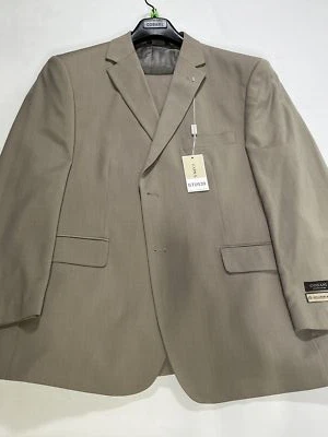 Traje Para Hombre Cosani Frente Plano Beige Lana 2 Botones Talla 46S 40W NUEVO Foto 1 de 4