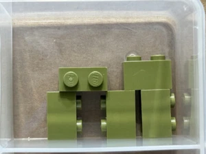 LEGO Parts - Olive Green Brick 1 x 2 - No 3004 - QTY 5 - Picture 1 of 1