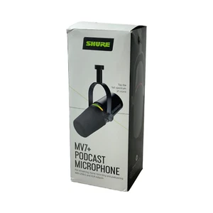 Shure MV7+ Podcast Microphone Enhanced Auto Level Audio Streaming Recording Work - Picture 1 of 6