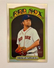 2021 Topps Heritage Hirokazu Sawamura Chrome Refractor /572 Boston Red Sox