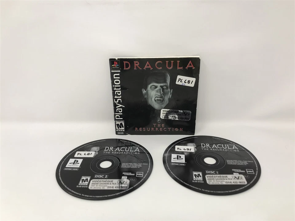 Dracula: The Last Resurrection Sony Playstation 1PS1 - Game Discs & Manual Only - Image 1 of 1