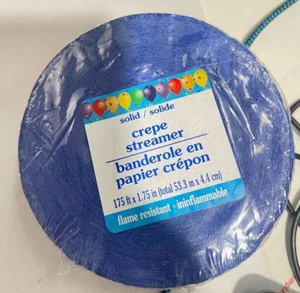 PARTY CREPE PAPER STREAMERS 353499 1 Rolls/Pack 175ft long x 1.75" wide(B2) - Picture 1 of 3