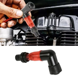 1pc 90 Degree Motorcycle Flash Spark Plug Cap Flashing Spark Plug Cap Universal - Foto 1 di 14