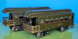 CB6 Antique Prewar Lionel No. 36 Pullman Observation Car Standard ga. (Lot of 2) - Picture 1 of 9