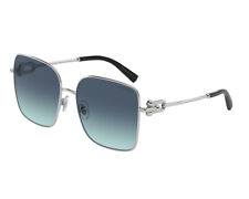 Tiffany Sunglasses TF3094  60019S Silver Blue / Black Woman
