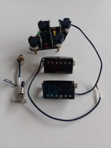 Gibson Black Chrome '57 Classic & Classic Plus Humbuckers w/ PCB *FREE SHIPPING* - Picture 1 of 15