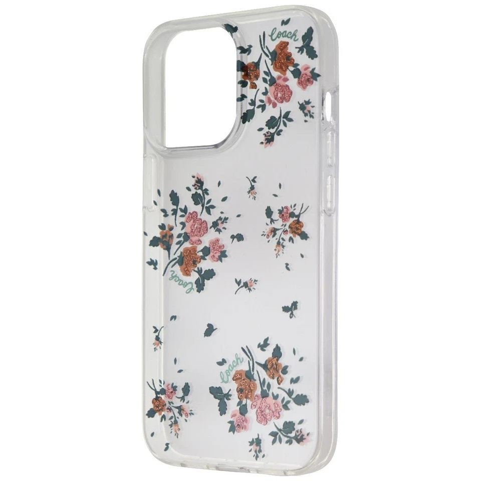 Coach Protective Hardshell Case for iPhone 13 Pro - Rose Bouquet/Clear - Image 1 of 3