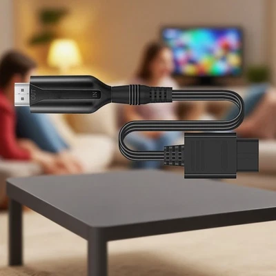 N64 To Hdmi Converter Adapter Link Cable For Nintendo N64/snes/ngc/sfc/gamecubIP - Image 1 of 4