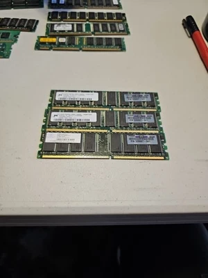 HP PC-3200 256 MB DIMM 400 MHz DDR SDRAM Memory (326667-041) X 3 - Image 1 of 3