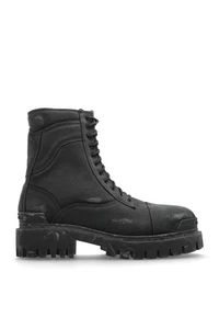 BALENCIAGA Combat Strike $1250 Black Boots New & Authentic - Picture 1 of 5