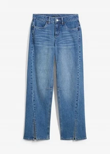 Neu Weite Jeans mittlere Taille Gr. 48 Blau Damen-Hose Pants - Bild 1 von 1