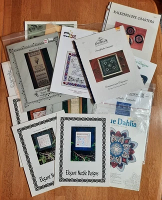 Lot of 16 Counted Thread Cross Stitch Embroidery Pattern Booklets Unused - Image 1 of 4