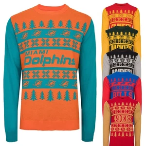 NFL Teams Ugly Sweater XMAS Weihnachten Strick Pullover - Bild 1 von 69