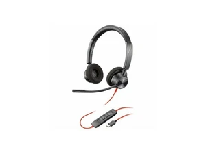 Poly Blackwire 3320 Stereo USB-C Headset +USB-C/A Adapter - Stereo - USB Type C, - Picture 1 of 5