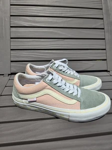 Vans Old Skool Pro Washout Peach Blue Low Top Skateboard Shoes Sneakers M6.5 W8 - Picture 1 of 8