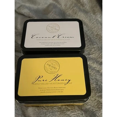 Somerset Toiletry Soap Set Coconut Cream & Pure Honey Triple Milled 2 x 10.5oz - Image 1 of 4