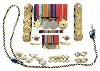 WW2 Canadian Medals Group W/ CD - Capt. H. Wilkie, RCASC Service Corps Authentic - Image 1 of 4