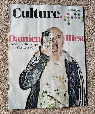 THE SUNDAY TIMES CULTURE MAGAZINE 25th May 2025 25/5/25 Damien Hirst At 60 - Image 1 of 2
