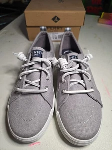 Sperry Top-Sider Crest Vibe grau/weiß STK163610 Größe 3M Mädchen einmal getragen - Bild 1 von 16