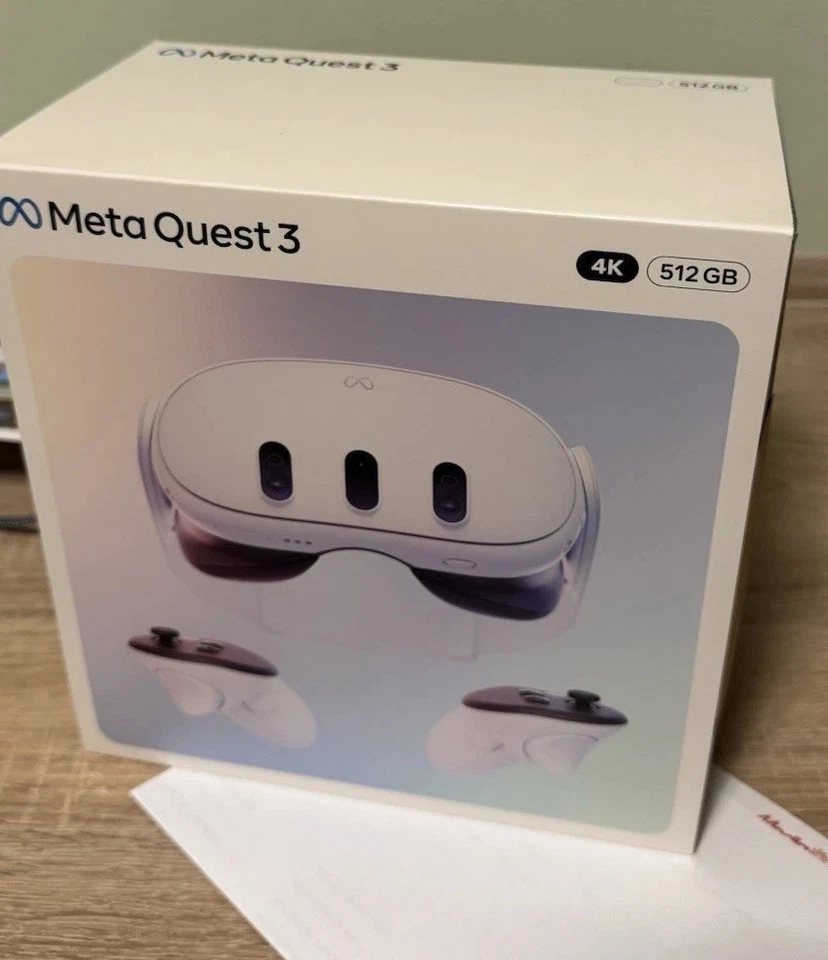 NEU & OVP Meta Quest 3 Virtual-Reality-Brille 512 GB mit Garantie - Bild 1 von 1