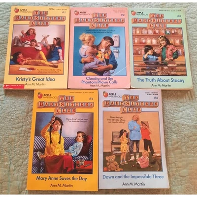 The Babysitters Club Series Lot of 5 Books 1 2 3 4 5 Ann M Martin BSC - Imagem 1 de 3